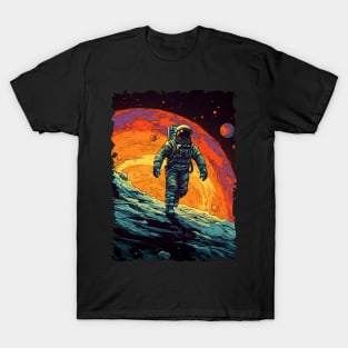 Cosmic Explorer - Colorful Pop Art Astronaut T-Shirt